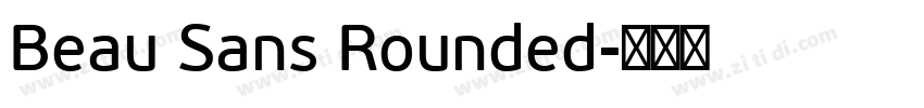 Beau Sans Rounded字体转换